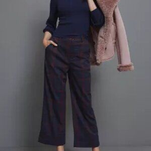 Scotch & Soda Checked Wide-Leg Trousers